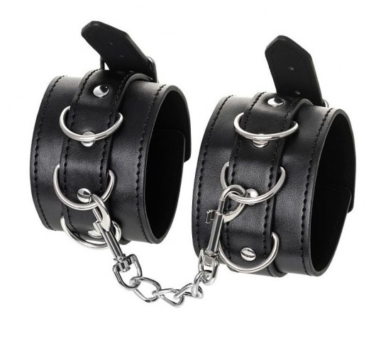 Черные оковы Anonymo из искусственной кожи - ToyFa - купить с доставкой в Реутове