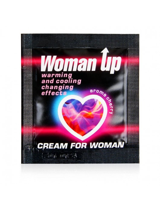 Возбуждающий крем для женщин с ароматом вишни Woman Up - 1,5 гр. - Биоритм - купить с доставкой в Реутове