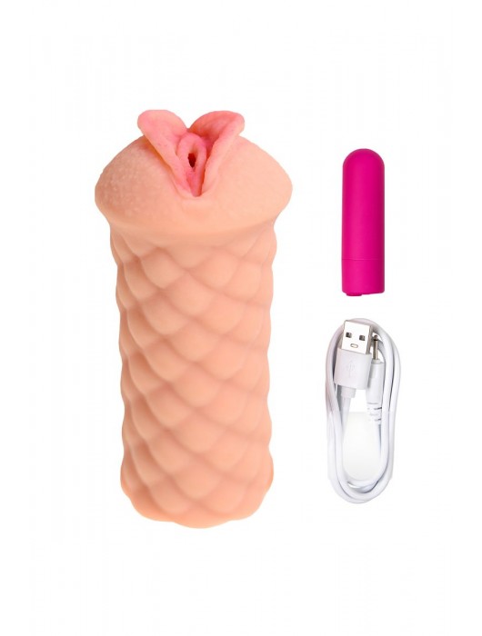 Телесный мастурбатор-вагина Elegance.002 с вибрацией - KOKOS - в Реутове купить с доставкой