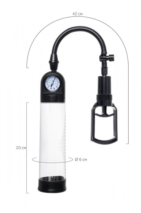 Прозрачная механическая помпа Helmer с манометром - Sexus - в Реутове купить с доставкой