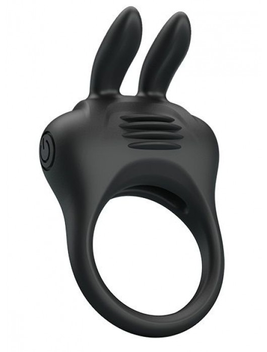 Черное эрекционное кольцо с вибрацией Davion - Baile - в Реутове купить с доставкой