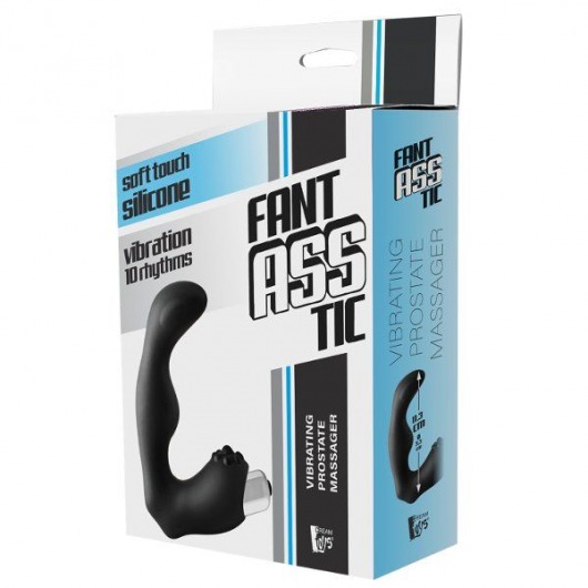 Черный вибромассажер простаты FantASStic Vibrating Prostate Massager - 11,3 см. - Dream Toys - в Реутове купить с доставкой