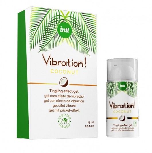 Возбуждающий гель с ароматом кокоса Vibration Coconut - 15 мл. - INTT - купить с доставкой в Реутове