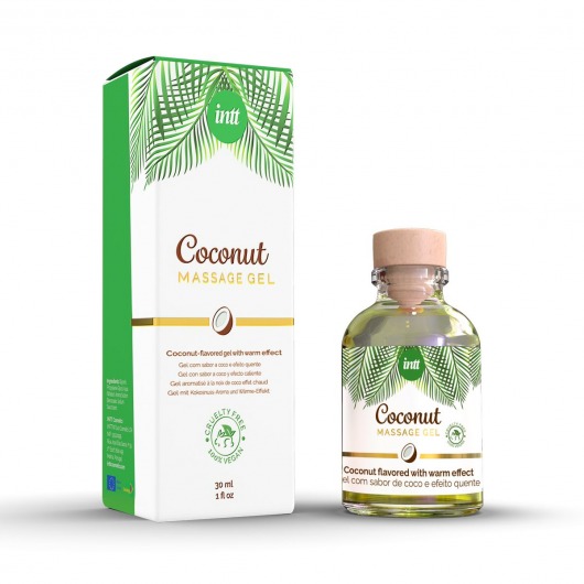 Массажный гель с ароматом кокоса Coconut - 30 мл. - INTT - купить с доставкой в Реутове