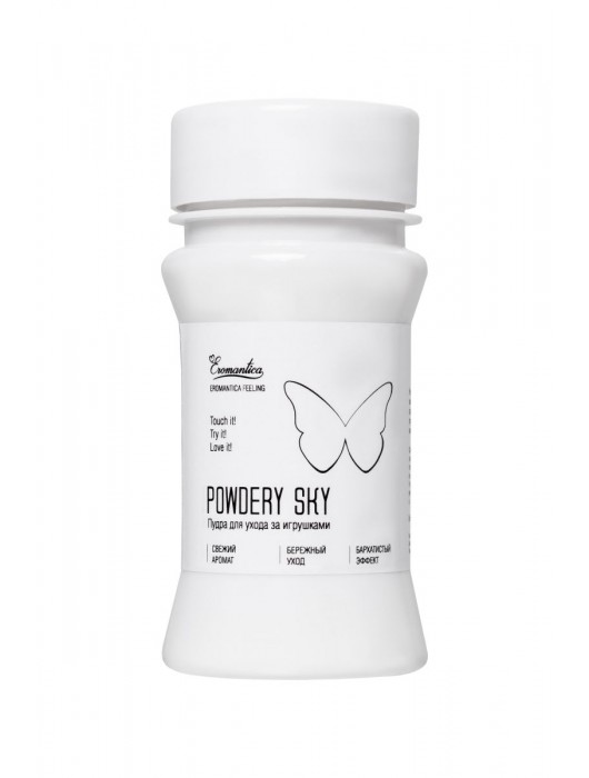 Пудра для ухода за игрушками Powdery Sky с ароматом мяты - 40 гр. - Eromantica - купить с доставкой в Реутове