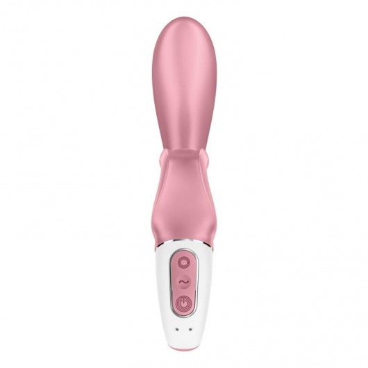 Розовый вибратор-кролик Hug Me - 21,2 см. - Satisfyer