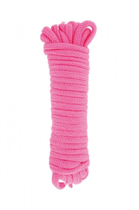 Розовая веревка для связывания Sweet Caress Rope - 10 метров - Sweet Caress - купить с доставкой в Реутове