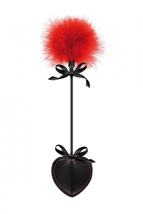 Стек с пуховкой Sweet Caress Feather Whip - 44 см. - Sweet Caress - купить с доставкой в Реутове
