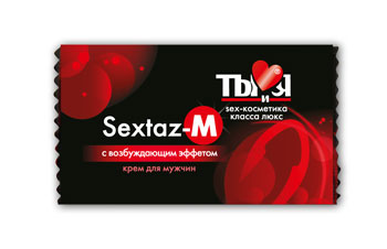 Возбуждающий крем Sextaz-M для мужчин в одноразовой упаковке - 1,5 гр. - Биоритм - купить с доставкой в Реутове