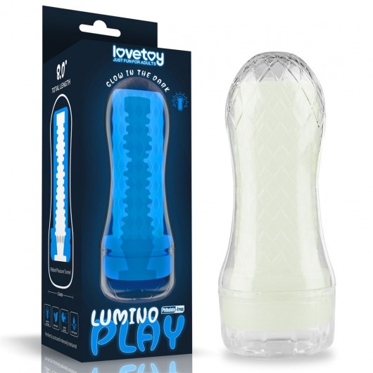 Светящийся в темноте мастурбатор Lumino Play Masturbator Ribbed - Lovetoy - в Реутове купить с доставкой