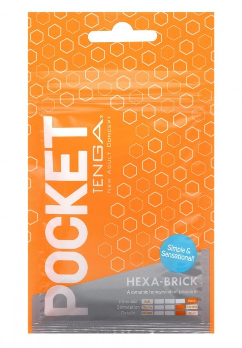 Карманный мастурбатор HEXA-BRICK - Tenga - в Реутове купить с доставкой