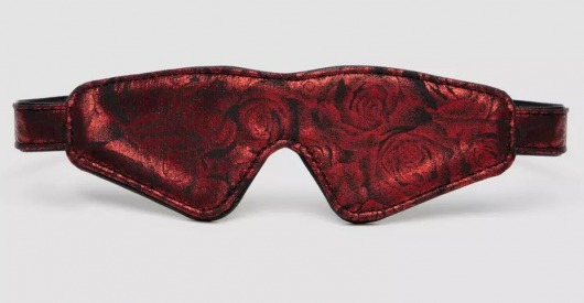 Двусторонняя красно-черная маска на глаза Reversible Faux Leather Blindfold - Fifty Shades of Grey - купить с доставкой в Реутове