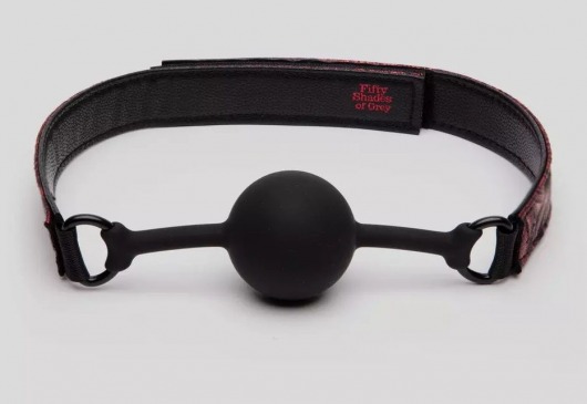Кляп-шар на двусторонних ремешках Reversible Silicone Ball Gag - Fifty Shades of Grey - купить с доставкой в Реутове