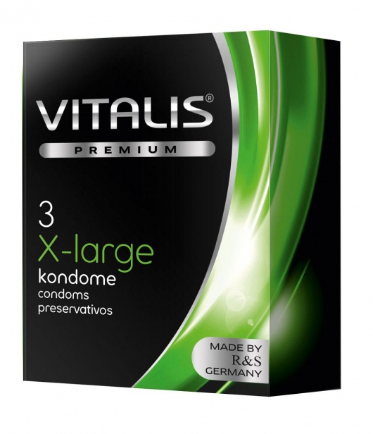 Презервативы увеличенного размера VITALIS PREMIUM x-large - 3 шт. - Vitalis - купить с доставкой в Реутове