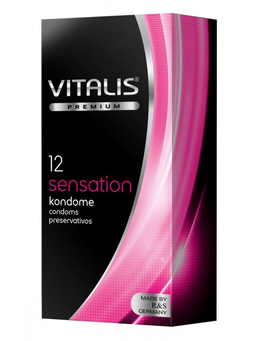 Презервативы VITALIS PREMIUM sensation с пупырышками и кольцами - 12 шт. - Vitalis - купить с доставкой в Реутове