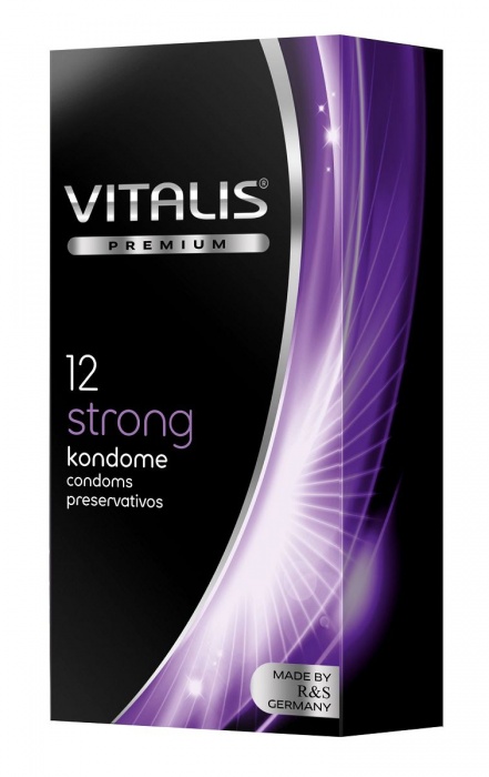 Презервативы с утолщённой стенкой VITALIS PREMIUM strong - 12 шт. - Vitalis - купить с доставкой в Реутове