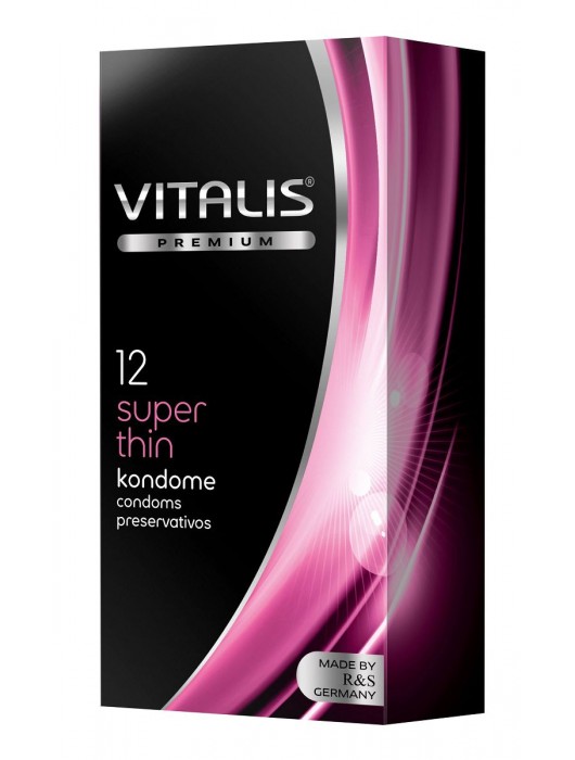 Ультратонкие презервативы VITALIS PREMIUM super thin - 12 шт. - Vitalis - купить с доставкой в Реутове