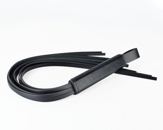 Черная кожаная плеть  Клео  - 60 см. - Sitabella - купить с доставкой в Реутове