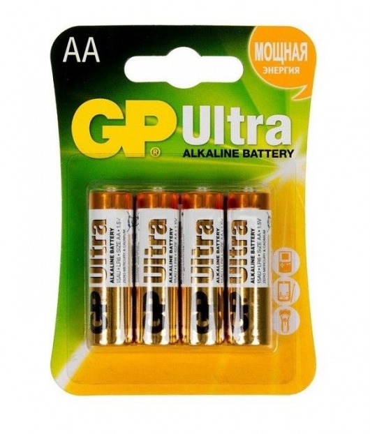 Батарейки алкалиновые GP Ultra Alkaline AA/LR6 - 4 шт. - Элементы питания - купить с доставкой в Реутове