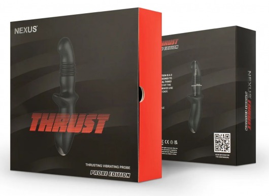 Черный вибромассажер простаты Nexus Thrust с возвратно-поступательными движениями - Nexus Range - в Реутове купить с доставкой