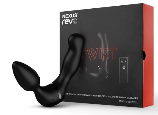 Черный гибридный вибромассажер Nexus Revo Twist - Nexus Range - в Реутове купить с доставкой