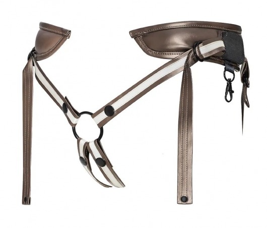 Бронзовый пояс для насадок Desirous Harness - Strap-on-me - купить с доставкой в Реутове