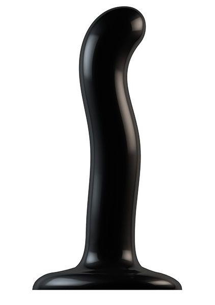 Черный фаллоимитатор-насадка Strap-On-Me P G spot Dildo size S - 16,4 см. - Strap-on-me - купить с доставкой в Реутове
