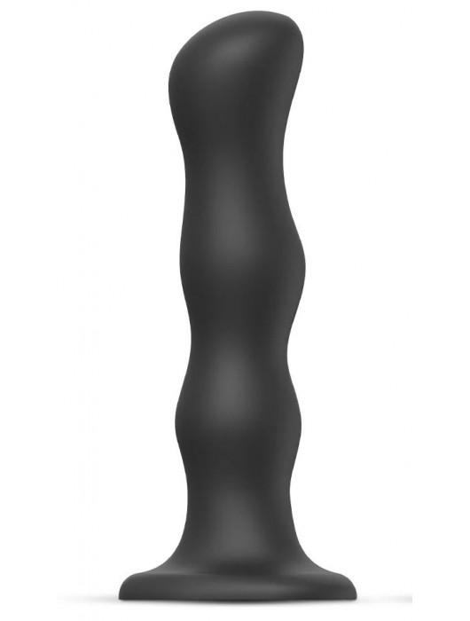 Черная насадка Strap-On-Me Dildo Geisha Balls size XL - Strap-on-me - купить с доставкой в Реутове