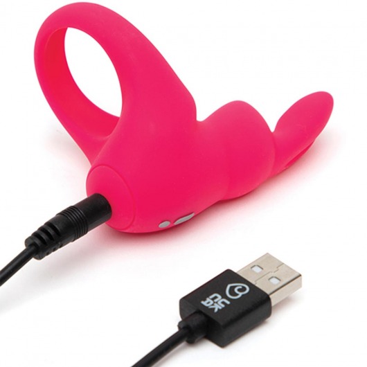Розовое эрекционное виброкольцо Happy Rabbit Rechargeable Rabbit Cock Ring - Happy Rabbit - в Реутове купить с доставкой