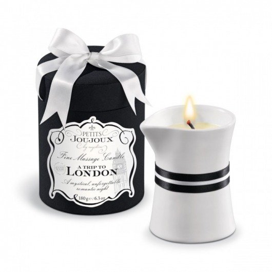 Массажное масло в виде большой свечи Petits Joujoux London с ароматом ревеня, амбры и чёрной смородины - MyStim - купить с доставкой в Реутове