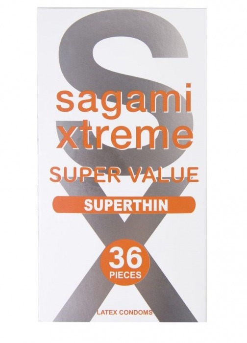 Ультратонкие презервативы Sagami Xtreme Superthin - 36 шт. - Sagami - купить с доставкой в Реутове