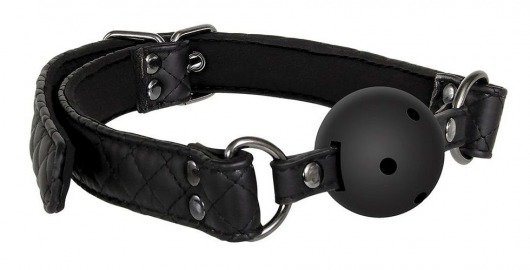 Черный кляп-шарик BALL GAG DIAMOND - Dream Toys - купить с доставкой в Реутове