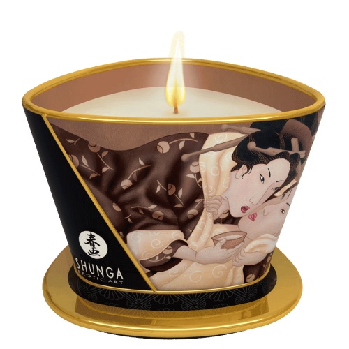 Массажная свеча Intoxicatin Chocolate с ароматом шоколада - 170 мл. - Shunga - купить с доставкой в Реутове