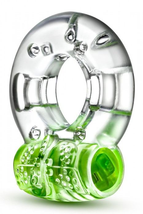 Зеленое эрекционное виброкольцо Arouser Vibrating C-Ring - Blush Novelties - в Реутове купить с доставкой