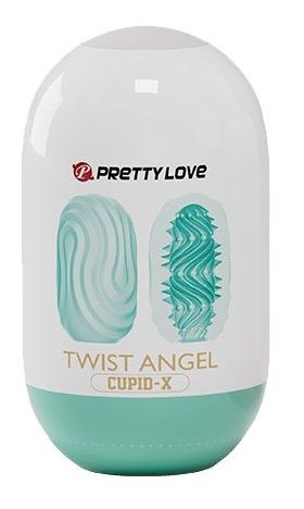 Бирюзовый мастурбатор-яйцо Twist Angel - Baile - в Реутове купить с доставкой