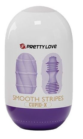Сиреневый мастурбатор-яйцо Smooth Stripes - Baile - в Реутове купить с доставкой