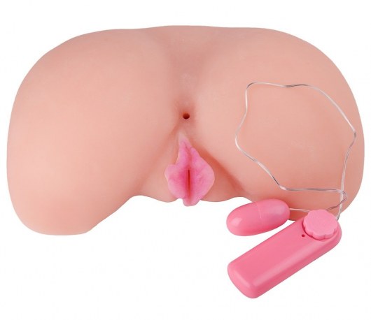 Вагина из кибер-кожи с выносным пультом управления вибрацией - LOVETOY (А-Полимер) - в Реутове купить с доставкой