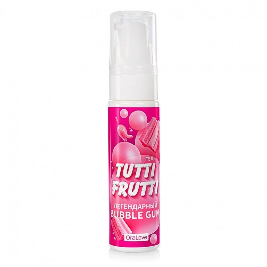 Интимный гель на водной основе Tutti-Frutti Bubble Gum - 30 гр. - Биоритм - купить с доставкой в Реутове
