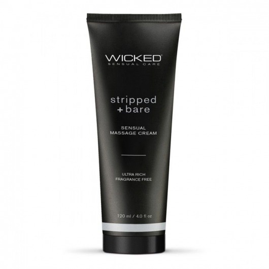 Массажный легкий крем WICKED Stripped plus Bare - 120 мл. - Wicked - купить с доставкой в Реутове