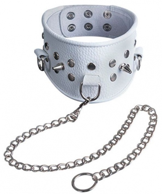 Белый кожаный ошейник - Sitabella - купить с доставкой в Реутове