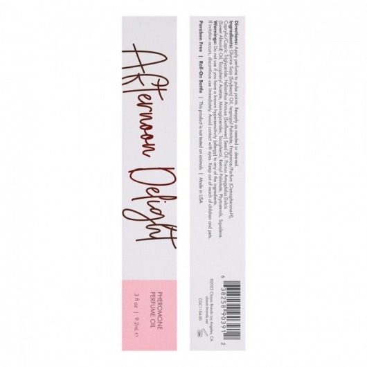 Масло с феромонами CG Afternoon Delight с тропическим цветочным ароматом - 9,2 мл. -  - Магазин феромонов в Реутове