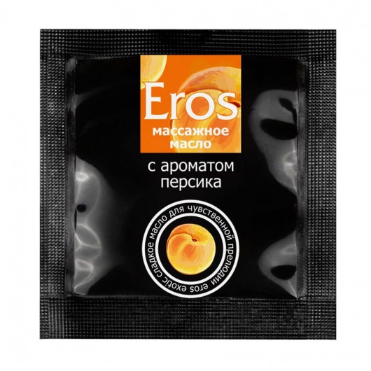 Саше массажного масла Eros exotic с ароматом персика - 4 гр. - Биоритм - купить с доставкой в Реутове