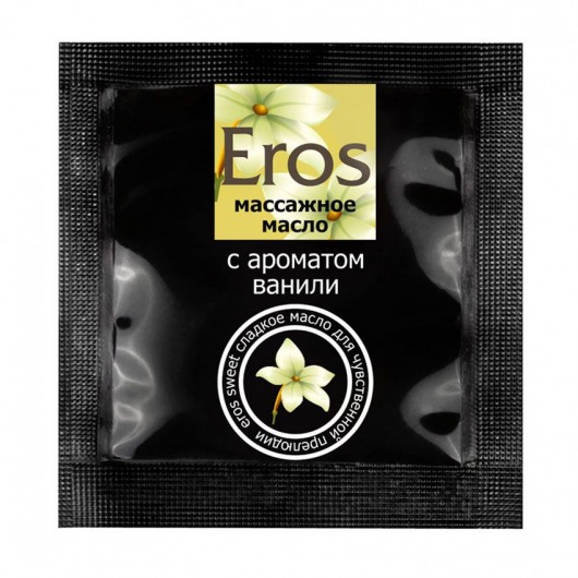 Саше массажного масла Eros sweet c ароматом ванили - 4 гр. - Биоритм - купить с доставкой в Реутове