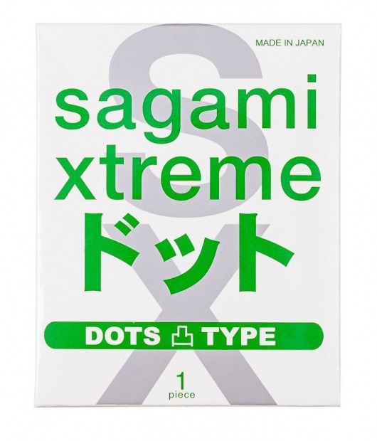 Презерватив Sagami Xtreme Type-E с точками - 1 шт. - Sagami - купить с доставкой в Реутове
