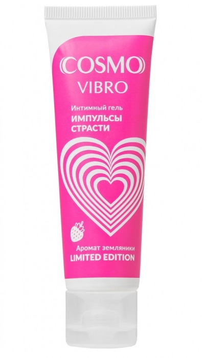 Возбуждающий гель на водно-силиконовой основе Cosmo Vibro с ароматом земляники - 50 гр. - Биоритм - купить с доставкой в Реутове