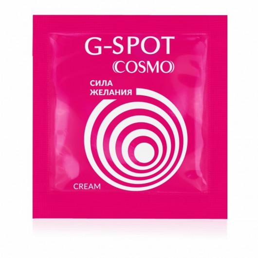Стимулирующий интимный крем для женщин Cosmo G-spot - 2 гр. - Биоритм - купить с доставкой в Реутове