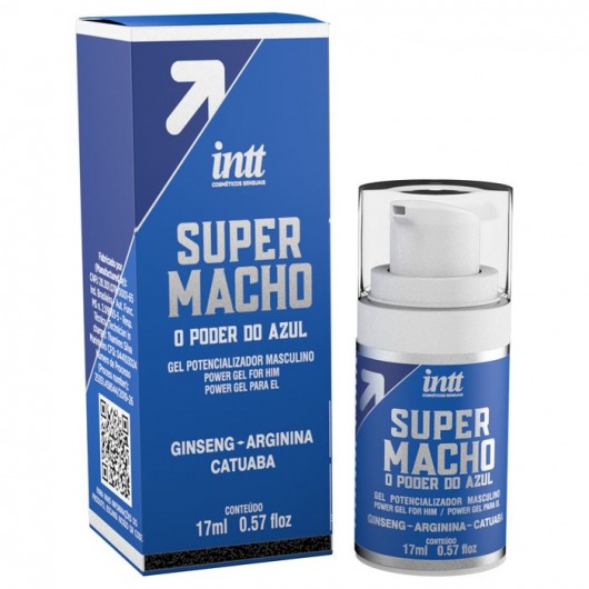 Мужской стимулирующий гель Super Macho - 17 мл. - INTT - купить с доставкой в Реутове