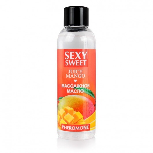 Массажное масло Sexy Sweet Juicy Mango с феромонами и ароматом манго - 75 мл. - Биоритм - купить с доставкой в Реутове