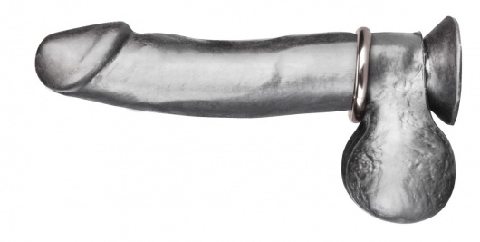 Стальное эрекционное кольцо - BlueLine - в Реутове купить с доставкой