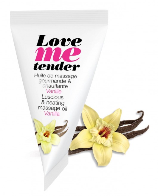 Съедобное согревающее массажное масло Love Me Tender Vanilla с ароматом ванили - 10 мл. - Love to Love - купить с доставкой в Реутове